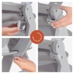 hauck Alpha Tray – 3-in-1 Hochstuhl Essbrett mit Sitzverkleinerer für Alpha+ & Beta+ – Bild 8