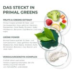 Primal Harvest Super Greens Pulver mit 27 Pflanzenstoffen – Spirulina & Weizengras, 30 Portionen – Bild 7