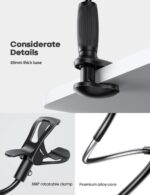 Lamicall Schwanenhals Handyhalterung – 80mm Klemmbasis mit 360° Drehung für Bett & Tisch – Bild 6