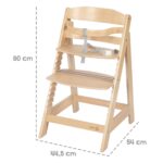 roba Sit Up III Treppenhochstuhl – Mitwachsender Holz-Hochstuhl ab 6 Monaten bis 50 kg – Bild 3