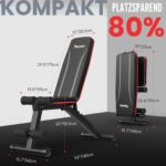 PASYOU Hantelbank Klappbar PA300 – 10in1 Multifunktions-Trainingsbank bis 230kg – Bild 4