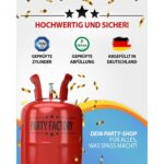 Party Factory Helium Gasflasche 400L – Ballongas für bis zu 50 Luftballons – Bild 7