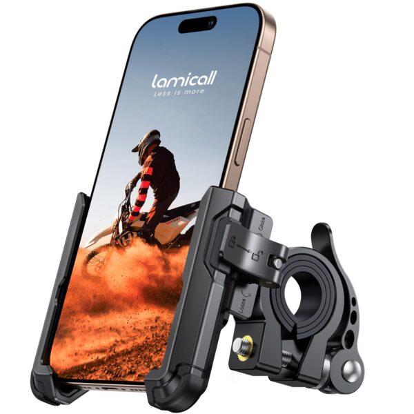 Lamicall Fahrrad Handyhalterung 360° drehbar – Universal Smartphonehalter für Motorrad & Velo