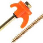 com-four® 24er Set Zeltheringe Stahl – Schraubheringe 20,5 cm für Hartboden & Camping – Bild 8