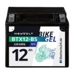 HeyVolt GEL Motorradbatterie 12V 12Ah – Wartungsfrei & auslaufsicher für alle Motorradtypen – Bild 3