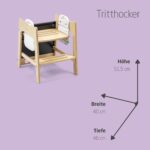 Maxi-Cosi Toucan 3-in-1 Lernturm Montessori – Holzturm mit 3 Höhen & Tafel für 1,5–99 Jahre – Bild 11