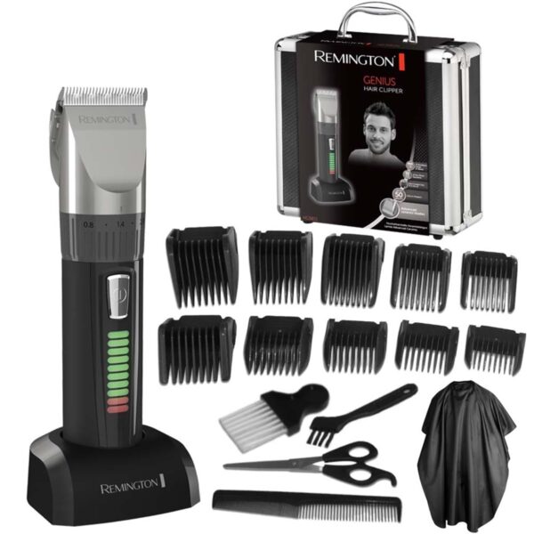 Remington HC5811 Profi-Haarschneider mit selbstschärfenden Keramikklingen & 10 Aufsteckkämmen – Präziser Haarschnitt für Zuhause & Salon
