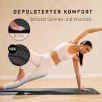 KG PHYSIO Yogamatte 8mm – rutschfest & gelenkschonend mit Tragegurt (183x60cm) – Bild 2