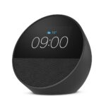 Amazon Echo Spot – Smarter Wecker mit Alexa & kraftvollem Sound, Schwarz