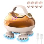 arboleaf Kopfmassagegerät elektrisch IPX7 wasserdicht – 8 Massageköpfe & 3 Modi