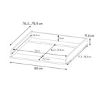 Shefa Kids Wickelaufsatz 800 für IKEA MALM, HEMNES & NORDLI – Wickeltisch für Kommoden – Bild 3