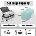 Alpicool T50 50L Kompressor-Kühlbox 12V/24V – Tragbarer Gefrierschrank für Auto & Camping – Bild 2