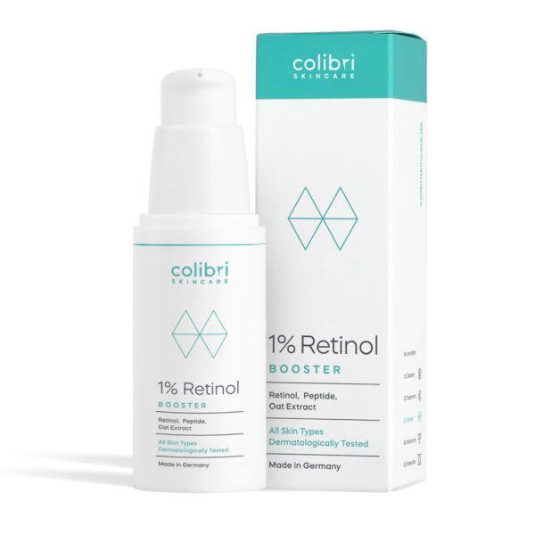 colibri skincare 1% Retinol Booster 30 ml – Anti-Aging Serum mit liposomaler Verkapselung