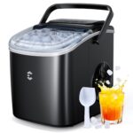 EASYERA Eiswürfelmaschine kompakt – 12 kg/24h Eisproduktion, 6 Minuten, 2 Grössen