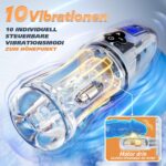 Elektrischer Masturbator mit 10 Vibrationen & 7 Saugmodi – Premium 6-in-1 Trainingsgerät für Männer – Bild 4