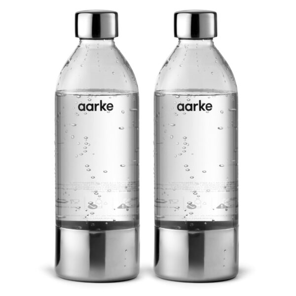 Aarke 2er-Pack PET-Flaschen 1000 ml für Carbonator 3 – BPA-frei & recycelbar