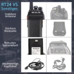 Retevis RT24 PMR446 Walkie Talkie – Lizenzfreies Funkgerät mit 16 Kanälen für Reichweite & Freisprechbetrieb – Bild 6
