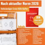 HELDENWERK® Erste-Hilfe-Kasten DIN 13157:2021 mit Wandhalterung – Verbandskasten für Betrieb & Haushalt – Bild 5