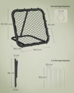 SONGMICS Fussball-Rebounder mit Stahlrahmen – Winkelverstellbar für Kinder & Training – Bild 4