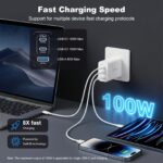 Ailawuu 100W USB-C Schnellladegerät mit 3 Ports – GaN-Technologie für iPhone, Samsung & MacBook – Bild 2