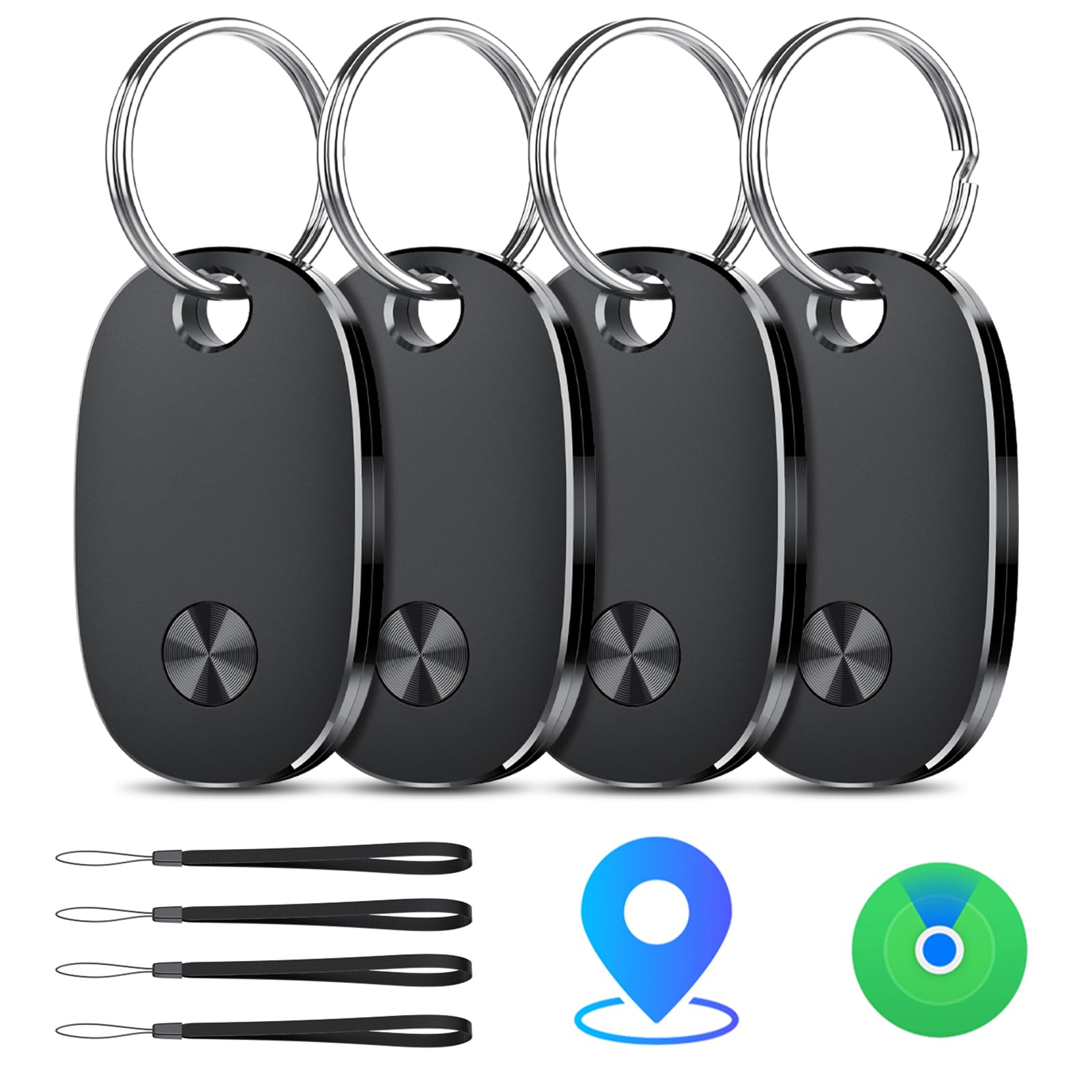 71-P26BvPtL._SY1600_.jpg aowoka weTag Pro 4er Pack – Smart Tracker für Apple Find My mit austauschbarem Akku – Bild 1
