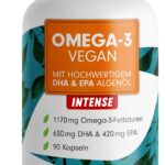 ProFuel Omega-3 Vegan INTENSE – 90 Kapseln mit 630 mg DHA & 420 mg EPA täglich