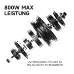 Segway-Ninebot E3 D E-Scooter – 45km Reichweite, 800W Motor, Straßenzulassung für Pendler – Bild 3