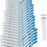 Amazon Basics Vakuum-Kompressionsbeutel 20er Set mit Handpumpe – Platzsparendes Aufbewahrungssystem