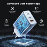 Ailawuu 100W USB-C Schnellladegerät mit 3 Ports – GaN-Technologie für iPhone, Samsung & MacBook – Bild 4