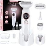 houpoo 3-in-1 Intimrasierer für Frauen – Elektrischer Nass-Trockenrasierer IPX7