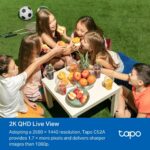 Tapo C52A 360° Überwachungskamera Aussen, 2K 4MP mit KI-Erkennung – Starlight Nachtsicht – Bild 4