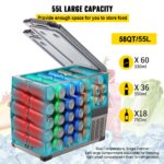 VEVOR 55L Tragbare Auto-Kühlbox mit Kompressor – Elektrischer Gefrierschrank für Camping & Reisen – Bild 3