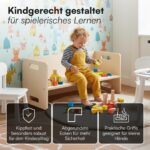 Bellabino Aki Wendebank 2in1 – Kindersitzbank & Tisch aus Birke mit 3 Sitzhöhen – Bild 4