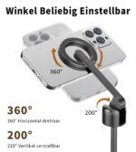 TONEOF 173cm Magnetisches Selfie Stick Stativ – MagSafe Handyhalter mit Fernbedienung – Bild 5