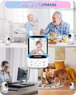 HelloBaby Babyphone mit Kamera – 29h Akkulaufzeit, Pan-Tilt 318°, Infrarot-Nachtsicht – Bild 9