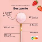 SHEKO Balance Shake Erdbeere – 21 Mahlzeitenersatz mit 27 Vitaminen & 21g Protein – Bild 3