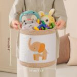 Tidelit 3-teiliges Aufbewahrungskorb-Set mit Tiermotiven – Kinderzimmer Organizer für Spielzeug & Kleidung – Bild 3
