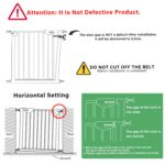 UBRAVOO Babygitter 100 cm mit automatischer Schliessung – Sicherheitsgitter für Türen & Treppen – Bild 6