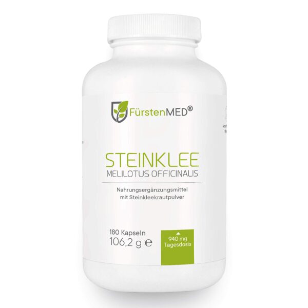 FürstenMED 180 Steinklee Kapseln vegan – 940 mg Steinkleekraut pro Tagesdosis