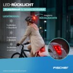 Fischer Urban Plus Fahrradhelm S/M mit LED-Rücklicht – Sicherer Cityhelm für Damen & Herren – Bild 5