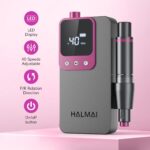 HALMAI HMC320 Elektrischer Nagelfräser 40000 RPM – Kabelloser Profi-Nagelfräser mit LCD-Display für Acryl- & Gel-Nägel – Bild 4