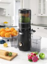 ACOQOOS Slow Juicer mit 135 mm Fütterungsröhre – Elektrische Saftpresse mit 99% Saftausbeute – Bild 2