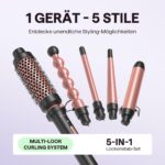 Wavytalk Multi Curl 5-in-1 Thermobürste Set – Lockenstab mit 4 Aufsätzen & Keramik – Bild 2