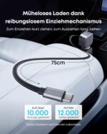 Anker 75W USB-C Kfz-Ladegerät mit einziehbarem Kabel – Schnellladestation für iPhone & MacBook – Bild 4