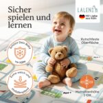 Laleni Krabbelmatte 120x150 cm – Wasserdichte Spielmatte Baby mit Wärmeschutz – Bild 2