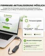 Avantree Relay – Bluetooth 5.3 Flugzeug-Adapter mit aptX Adaptive für 2 Kopfhörer – Bild 4