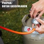 DOMINOX Gasschlauch 5m mit Schelle – Propan/Butan G1/4'' Anschluss für Brenner & Grill – Bild 3
