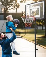 Basketballständer 155–210 cm höhenverstellbar – Bruchsichere Rückwand mit Rollen für Kinder – Bild 6