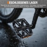 GUOOTU CNC Aluminium MTB Pedale mit 3 versiegelten Lagern – Leicht & Rutschfest – Bild 5