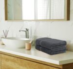 Utopia Towels 8er Set – Premium Baumwolle Handtücher mit Aufhänger Grau – Bild 7